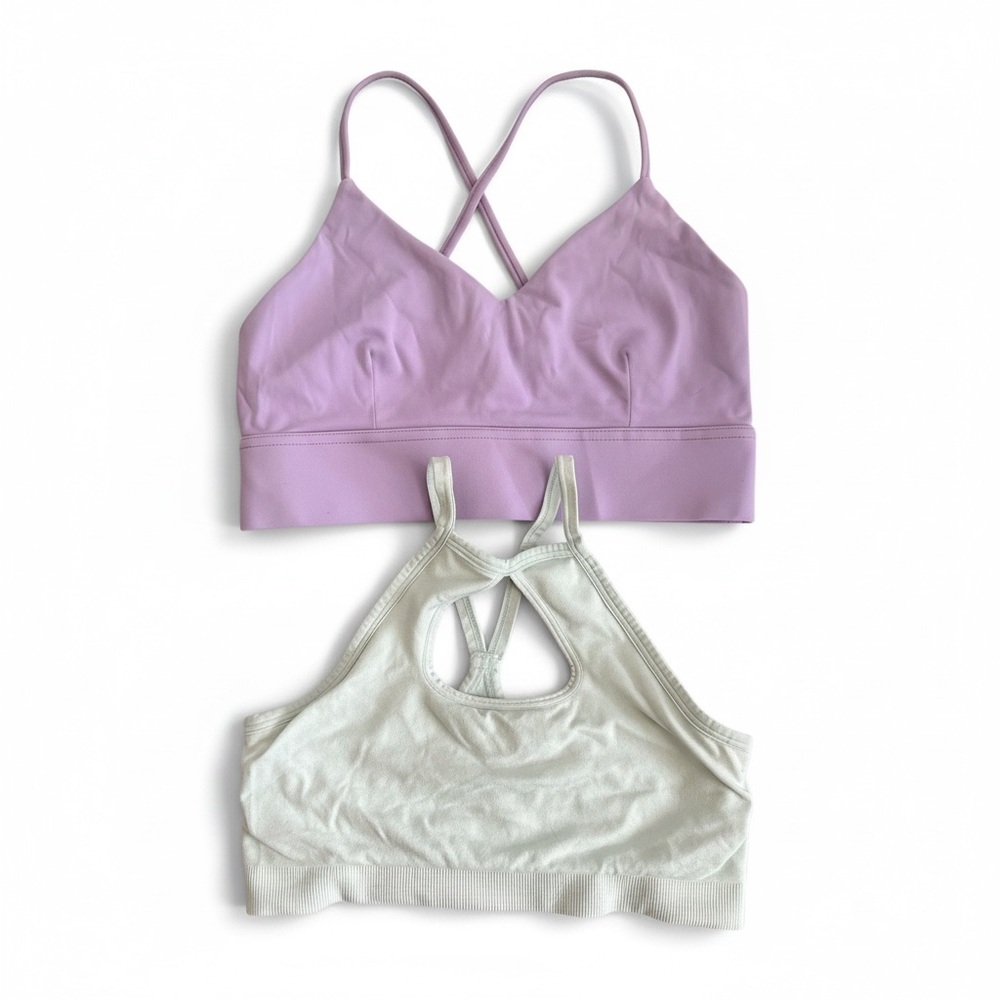 Set of two Lavender and Mint Sports Bras